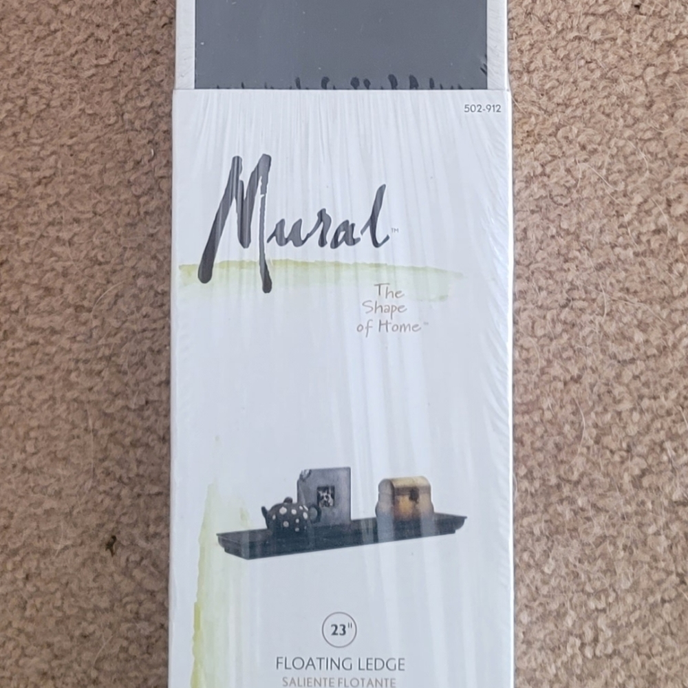 Mural 23" Espresso Floating Shelf